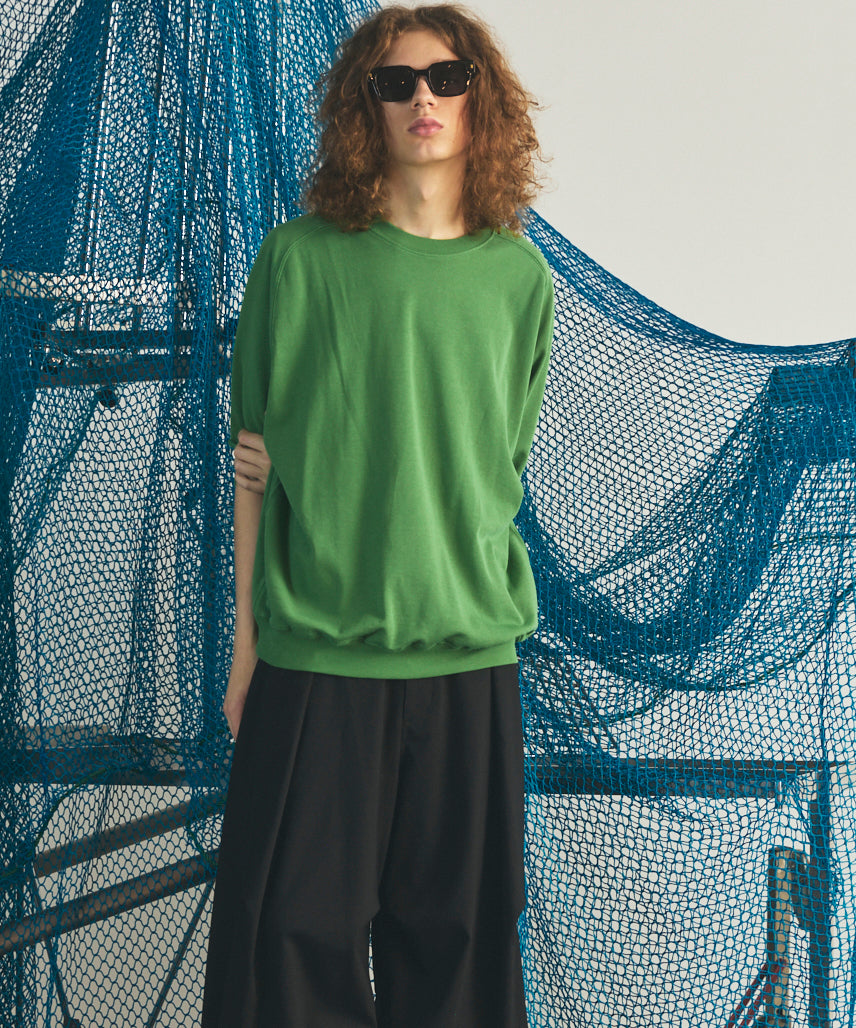 【26SS PRE-ORDER】Birdseye Jersey Mesh Prime-Over Henry Neck Short-sleeved T-shirt