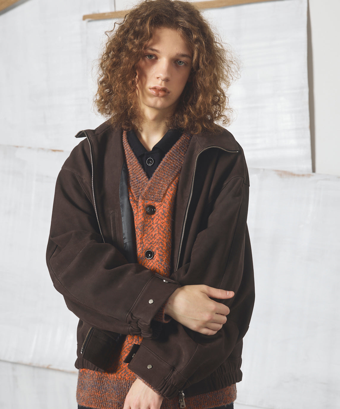 Dress-Fit Sheep Leather Double Rider Jacket