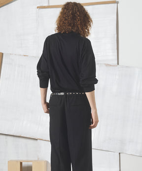 Airy Striped Gabardine Prime-Over Short-sleeved Shirt