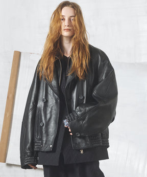 Different Materials Layering Prime-Over Trucker Jacket