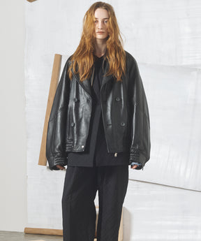 Different Materials Layering Prime-Over Trucker Jacket