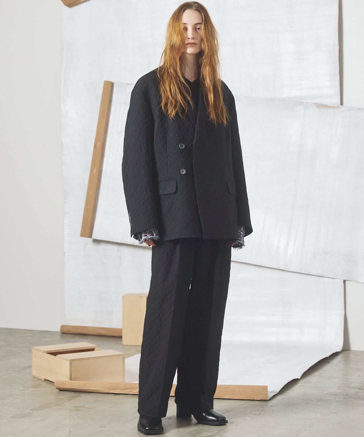 [26AW PRE-ORDER] Butcher Fabric Prime Overside Zip Single Jacket