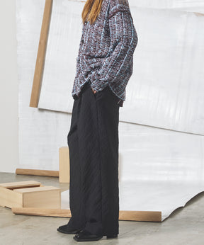【26aw PRE-ORDER】纯棉面料纯棉宽单褶裤