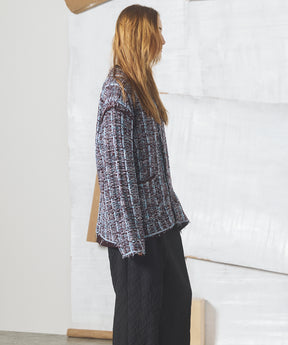 【26AW PRE-ORDER】ツイードニットプライムオーバーカーディガン
