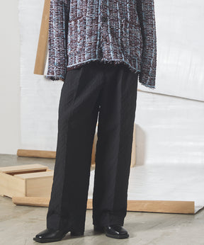 【26aw PRE-ORDER】纯棉面料纯棉宽单褶裤