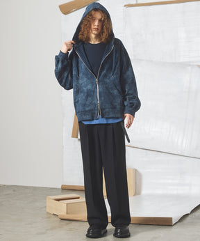 【26AW PRE-ORDER】Distressed Effect Prime-Over ZIP Hoodie