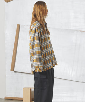 [26AW PRE-ORDER] [Italian dead stock fabric] Prime over regular collar shirt coat