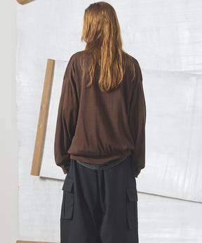 Airy Striped Gabardine Prime-Over Short-sleeved Shirt