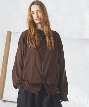 Airy Striped Gabardine Prime-Over Short-sleeved Shirt