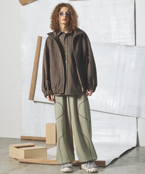 Banana Curve Silhouette Prime-Wide Cargo Trousers