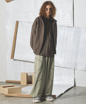 【26AW PRE-ORDER】【イタリアンデッドストックファブリック】プライムオーバーカーブ切り替えスタンドブルゾン