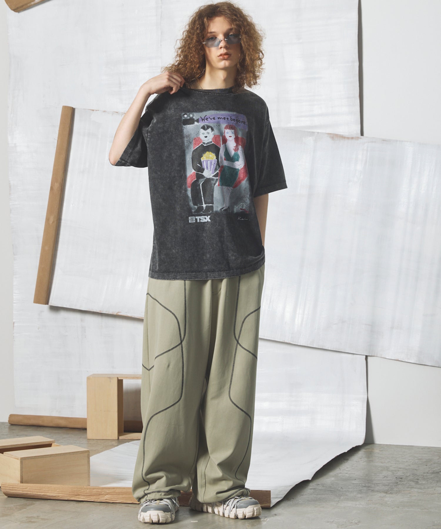 Banana Curve Silhouette Prime-Wide Cargo Trousers