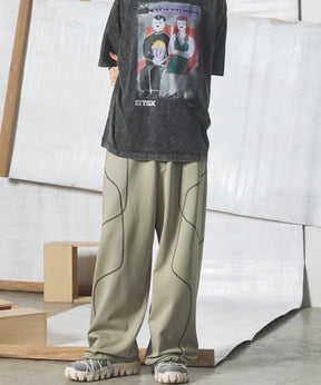 Banana Curve Silhouette Prime-Wide Cargo Trousers