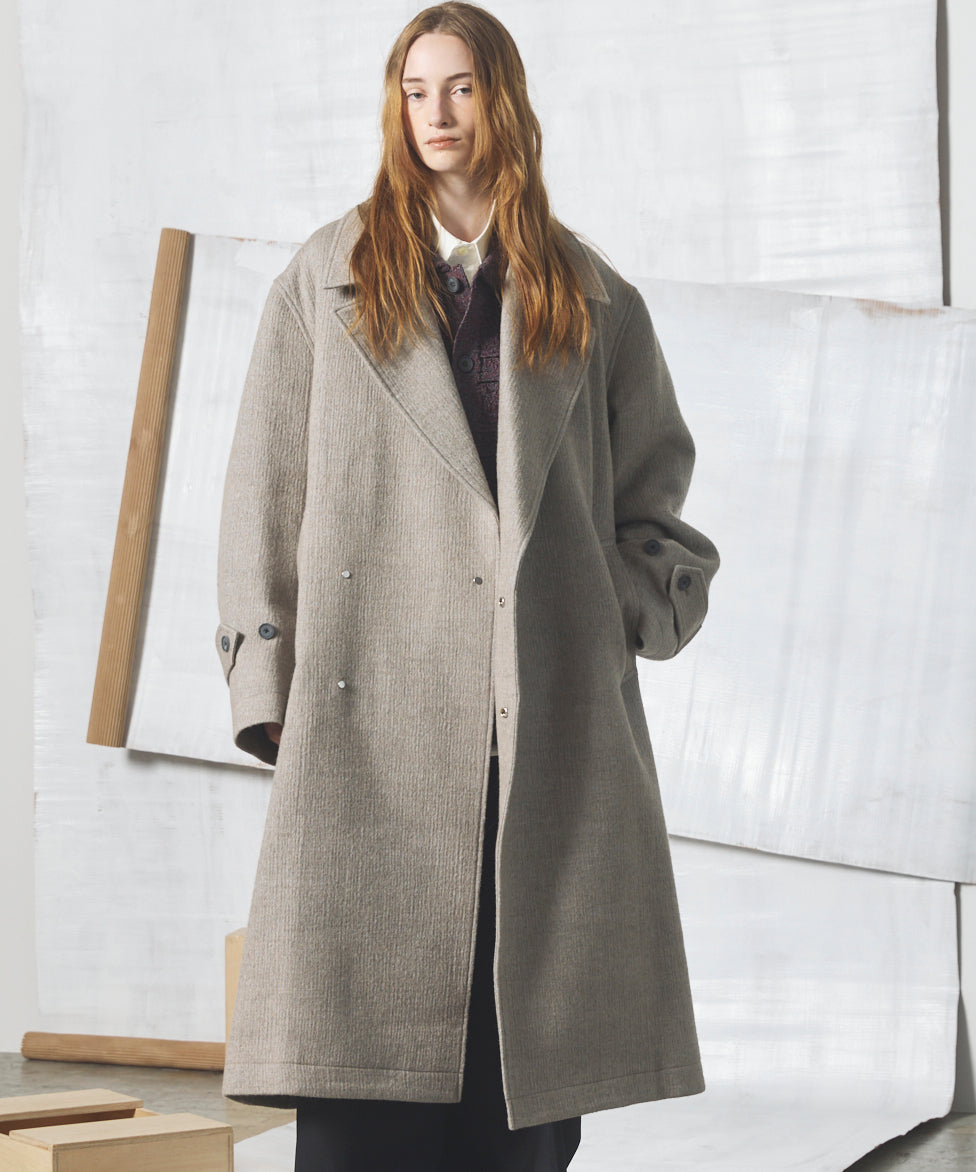 【26AW PRE-ORDER】【イタリアンデッドストックファブリック】プライムオーバーダブルアルスターコート