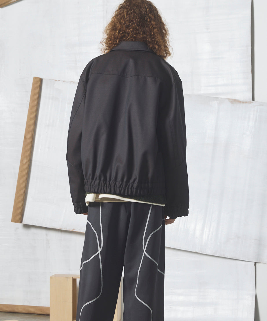 【26AW PRE-ORDER】4 Colors Chambray Washable Wool Prime-Over Blouson