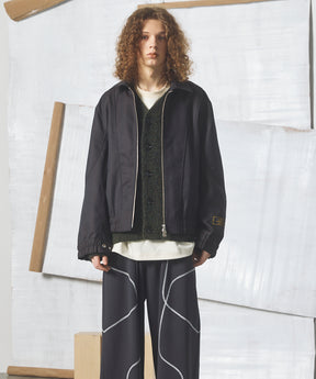 【26AW PRE-ORDER】4 Colors Chambray Washable Wool Prime-Over Blouson