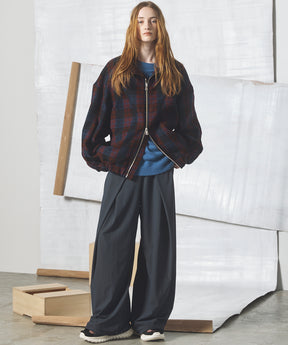 【26AW PRE-ORDER】【イタリアンデッドストックファブリック】プライムオーバーカーブ切り替えスタンドブルゾン
