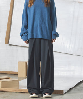 [26SS PRE-ORDER] Airy Striped Gabardine Prime-Wide Two-tuck Pants