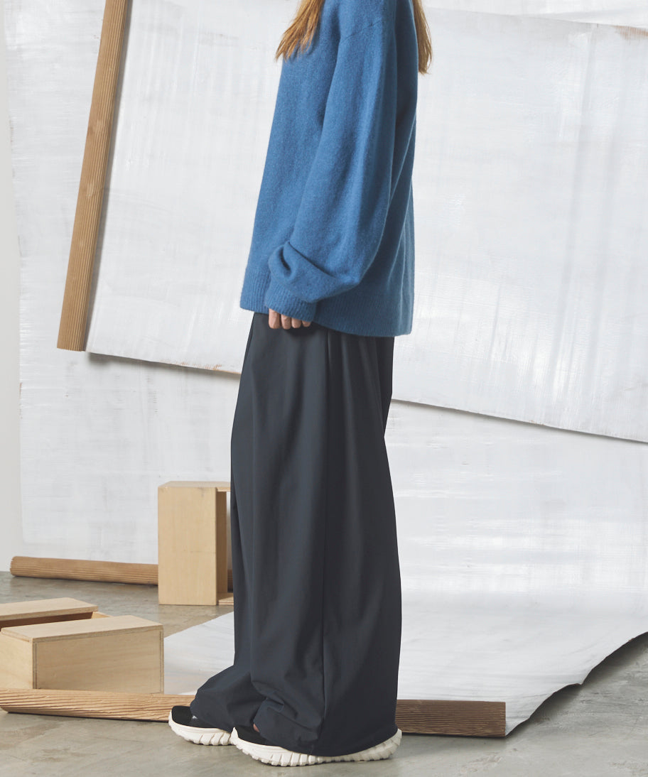 [26SS PRE-ORDER] Airy Striped Gabardine Prime-Wide Two-tuck Pants