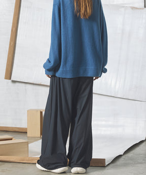 [26SS PRE-ORDER] Airy Striped Gabardine Prime-Wide Two-tuck Pants