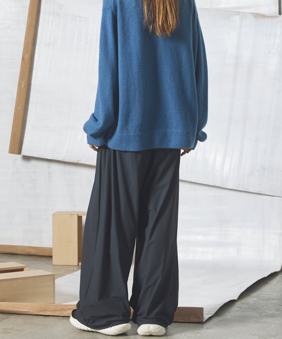 [26SS PRE-ORDER] Airy Striped Gabardine Prime-Wide Two-tuck Pants