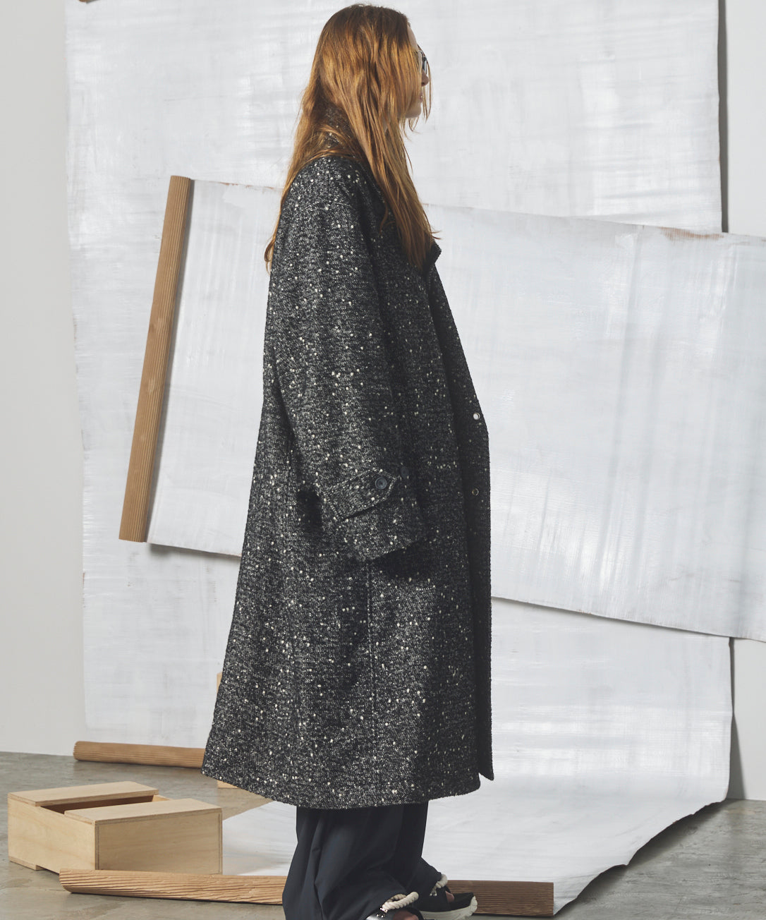【26AW PRE-ORDER】【イタリアンデッドストックファブリック】プライムオーバーダブルアルスターコート