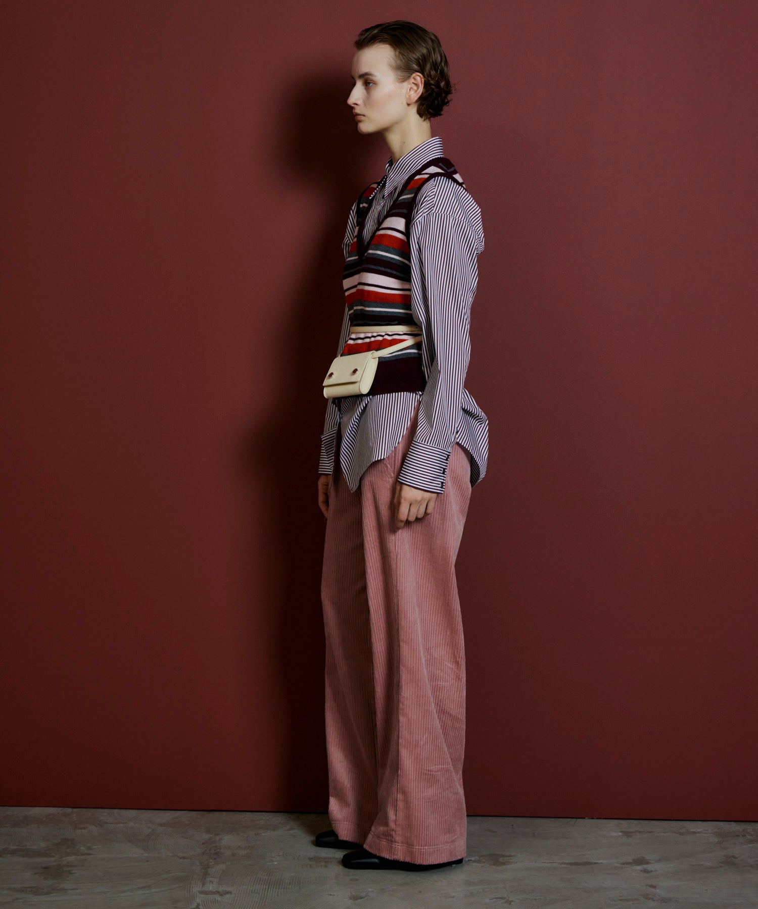 【26AUTUMN PRE-ORDER】Multi-Border Knit Vest
