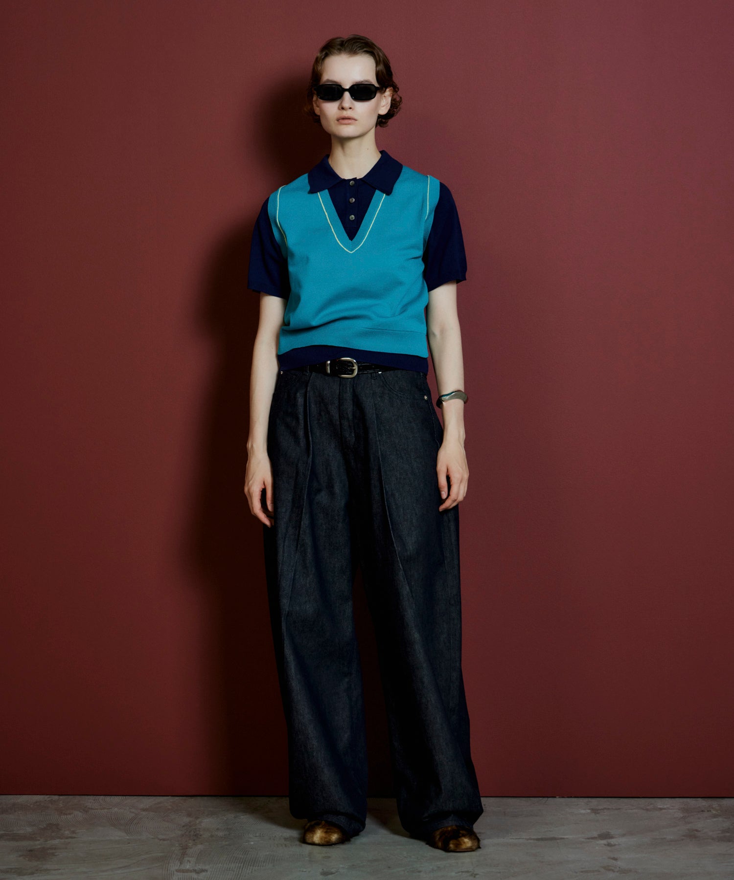 【26AUTUMN PRE-ORDER】Polo Layered Knit