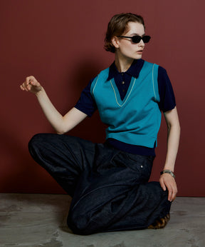 【26AUTUMN PRE-ORDER】Polo Layered Knit