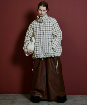 【26AUTUMN PRE-ORDER】Vegan Leather Frill Rompers