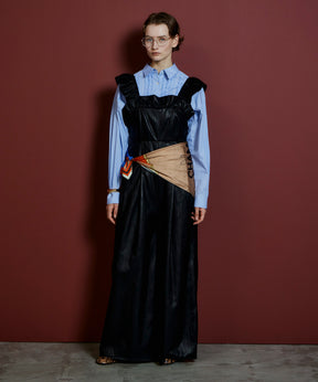 【26AUTUMN PRE-ORDER】Vegan Leather Frill Rompers