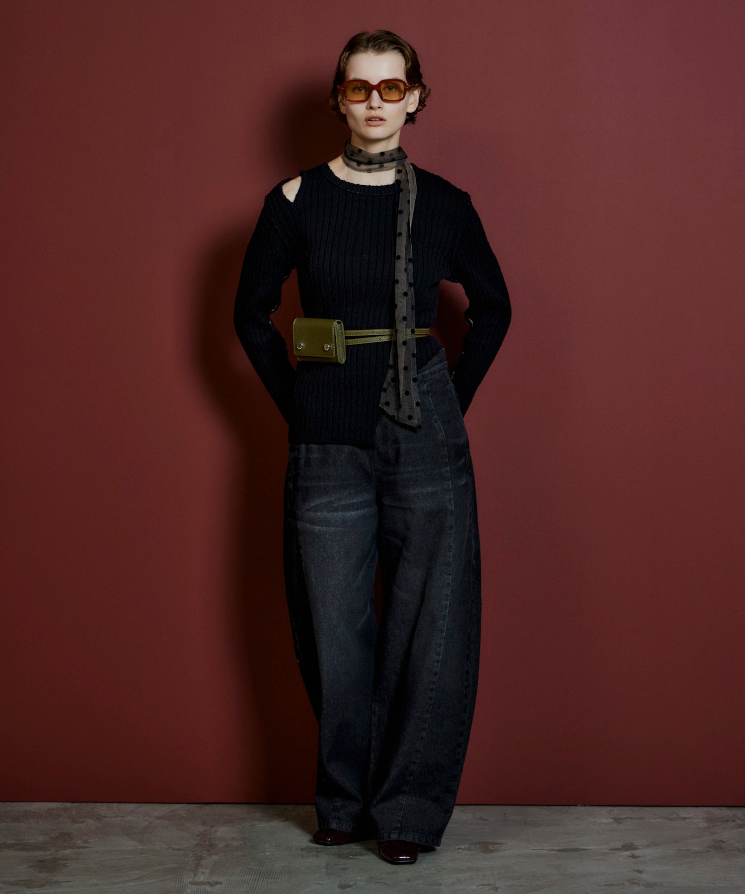 【26AUTUMN PRE-ORDER】Wide Slit Knit Top