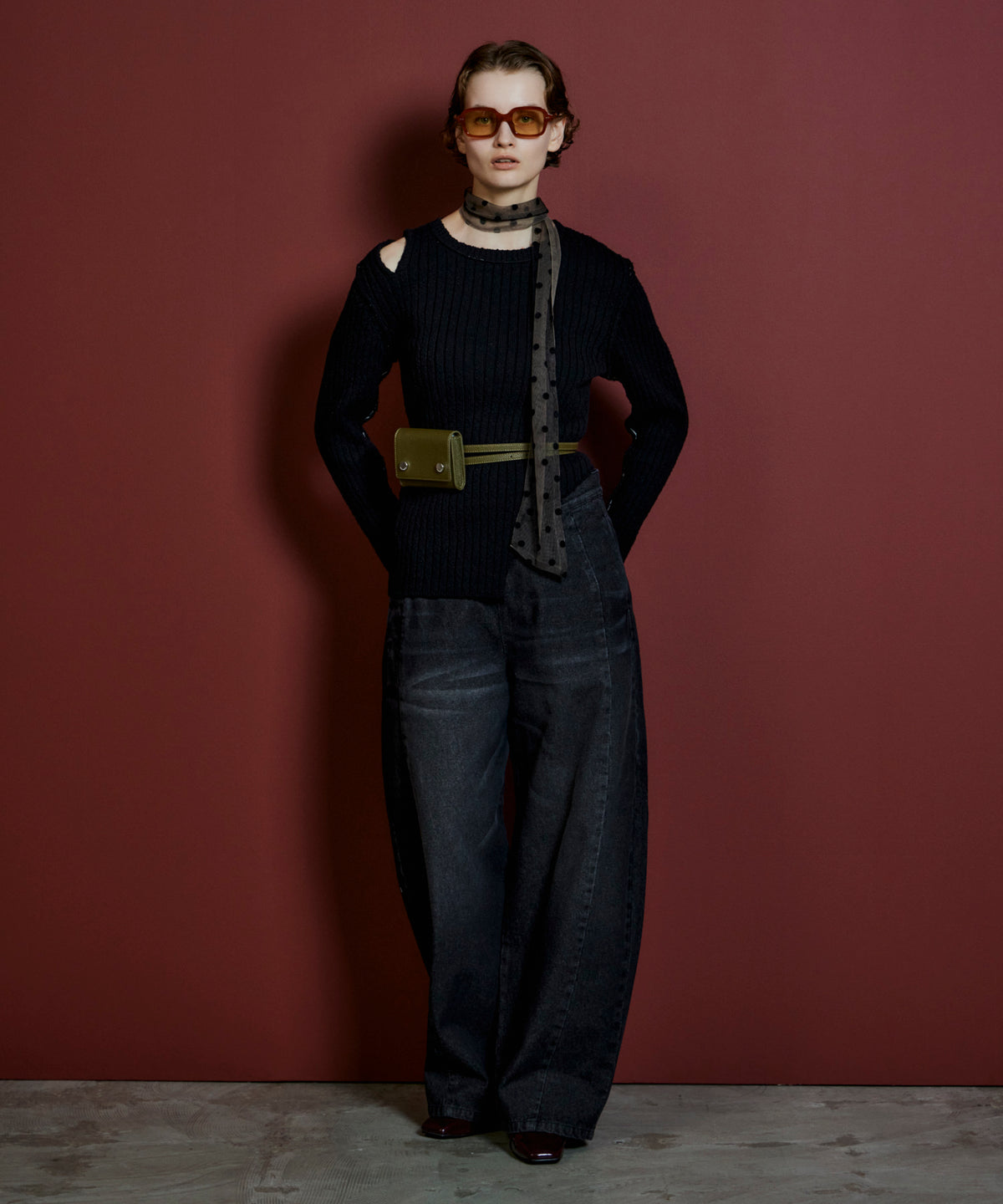 【26AUTUMN PRE-ORDER】2WAY Turn-Back Denim