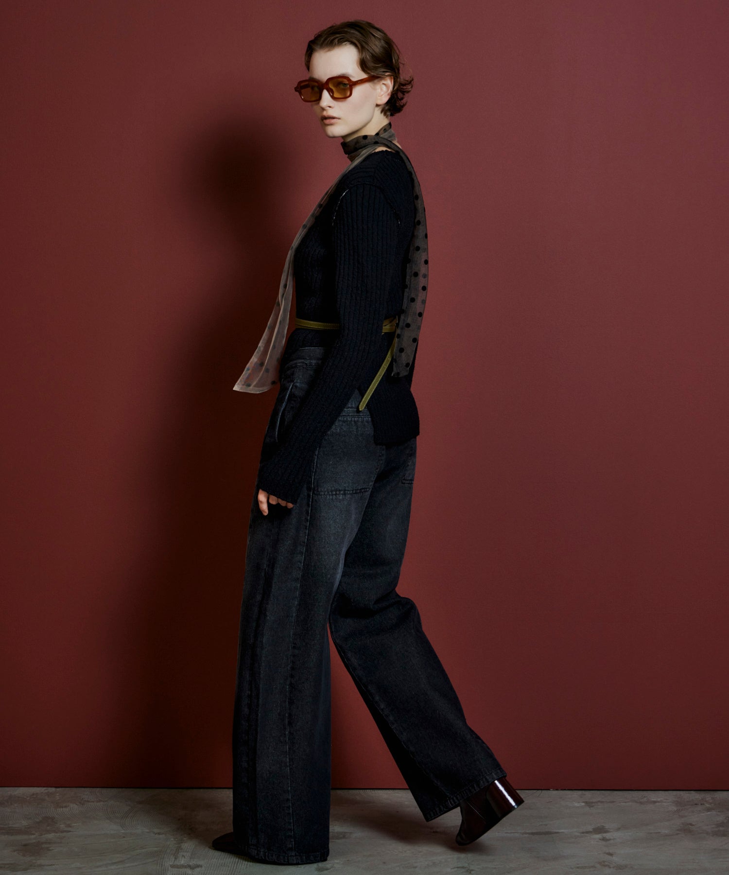 【26AUTUMN PRE-ORDER】2WAY Turn-Back Denim