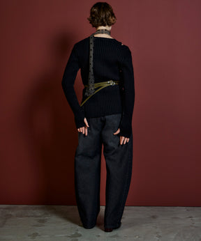 【26AUTUMN PRE-ORDER】Wide Slit Knit Top