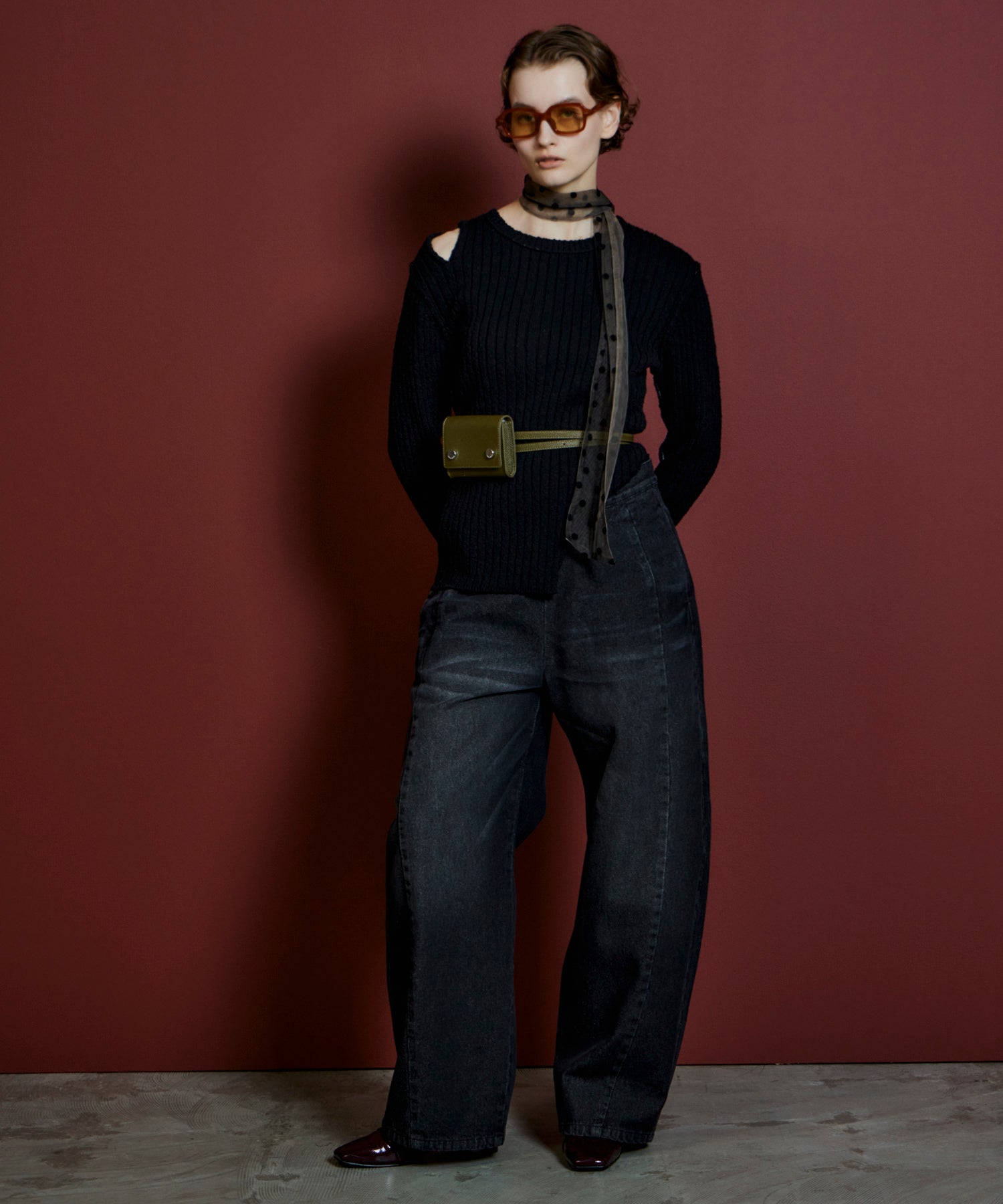 【26AUTUMN PRE-ORDER】Wide Slit Knit Top