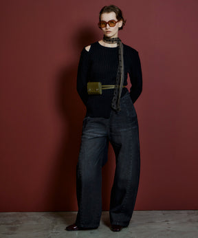 【26AUTUMN PRE-ORDER】Wide Slit Knit Top