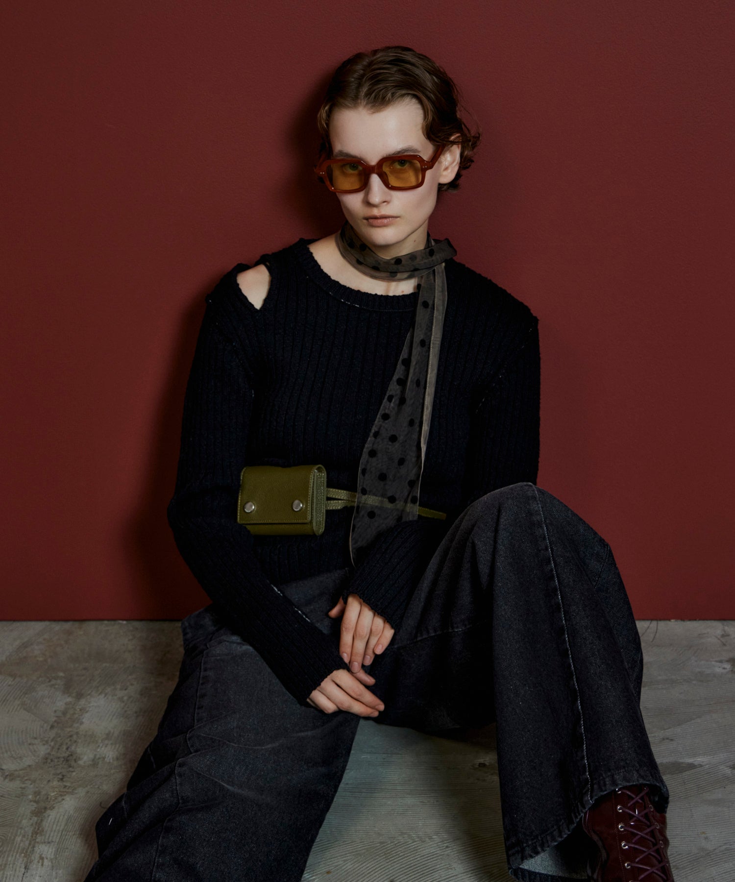 【26AUTUMN PRE-ORDER】Wide Slit Knit Top