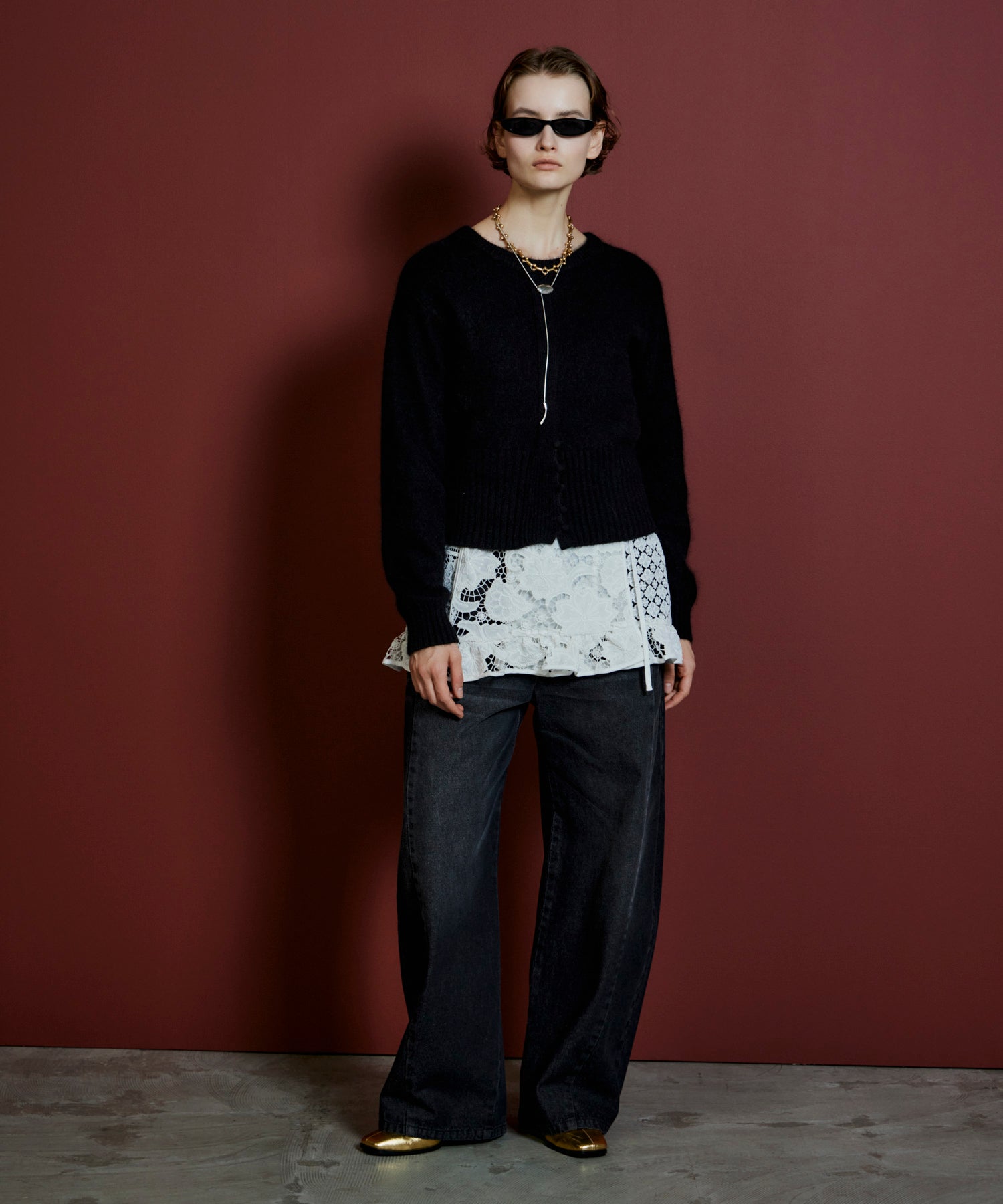 【26AUTUMN PRE-ORDER】Raccoon Blend 2-Way Front Button Pullover