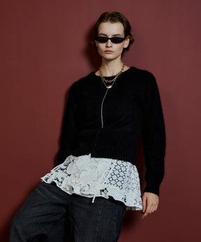 【26AUTUMN PRE-ORDER】Raccoon Blend 2-Way Front Button Pullover
