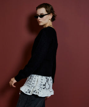 【26AUTUMN PRE-ORDER】Raccoon Blend 2-Way Front Button Pullover