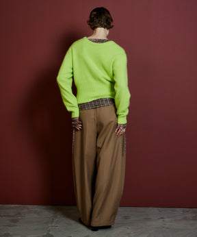 【26AUTUMN PRE-ORDER】Raccoon Blend 2-Way Front Button Pullover