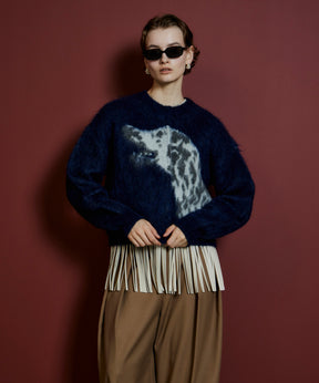 【26AUTUMN PRE-ORDER】Dalmatian Knit Cardigan