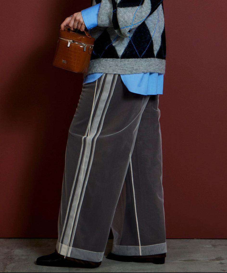 Tulle Side Line Jersey Pants