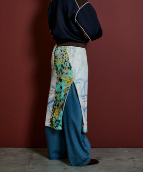 【26AUTUMN PRE-ORDER】Drawing Scarf Skirt