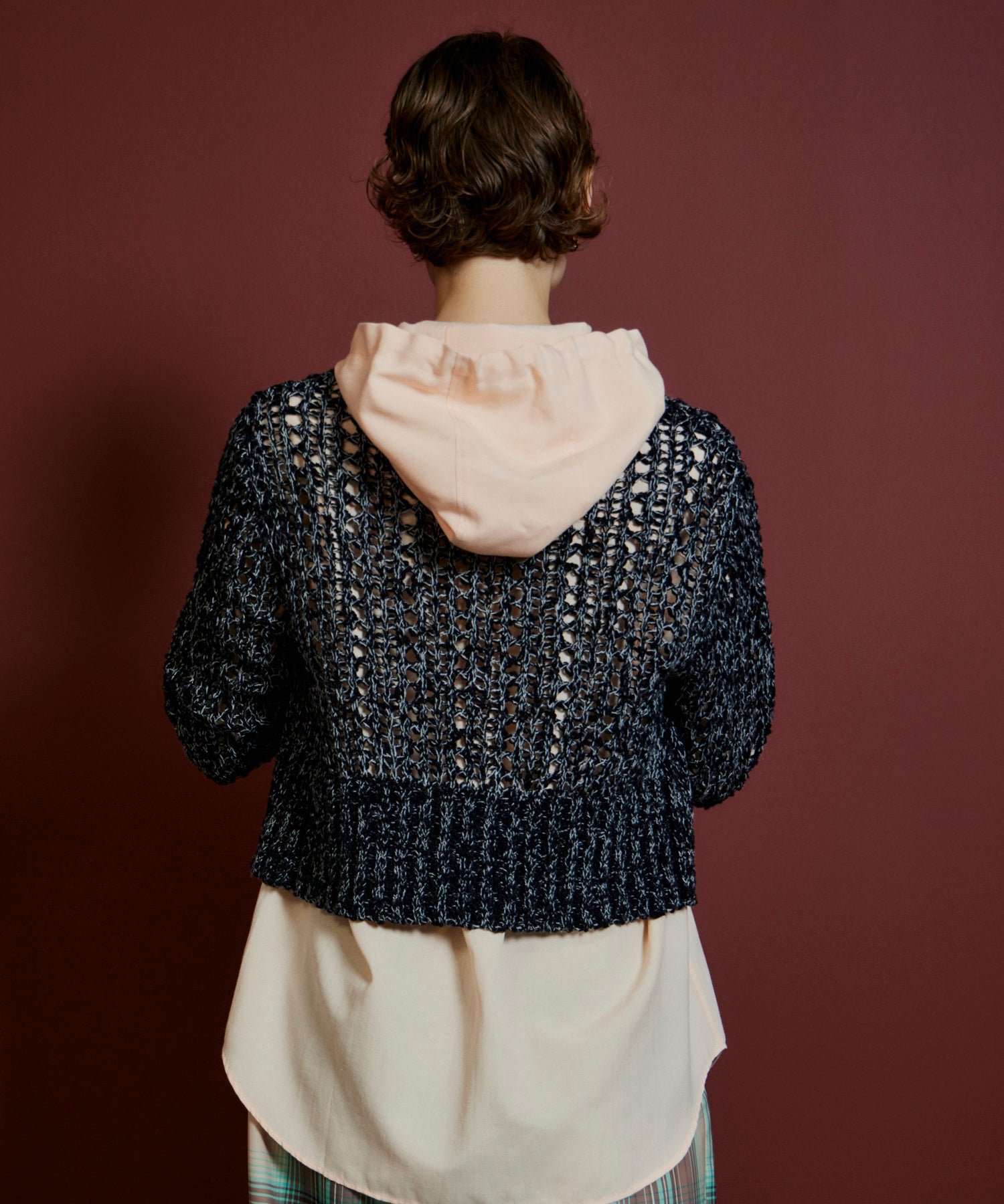 【26AUTUMN PRE-ORDER】Mesh Slub Compact Cardigan