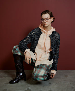 【26AUTUMN PRE-ORDER】Mesh Slub Compact Cardigan
