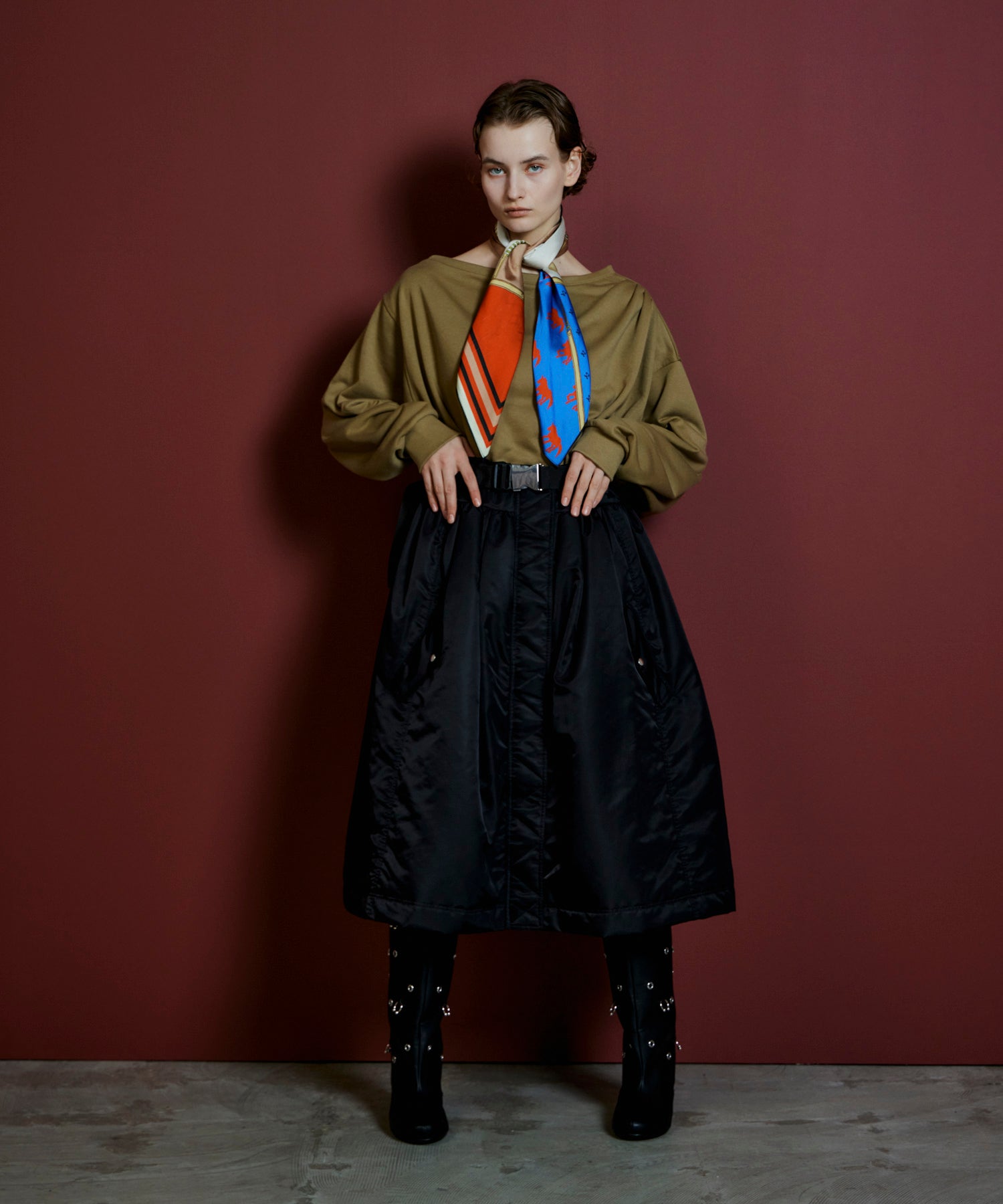 【26AUTUMN PRE-ORDER】2WAY MA-1-Like Military Mini Dress