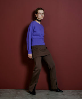 【26AUTUMN PRE-ORDER】Raccoon Blend 2-Way Front Button Pullover