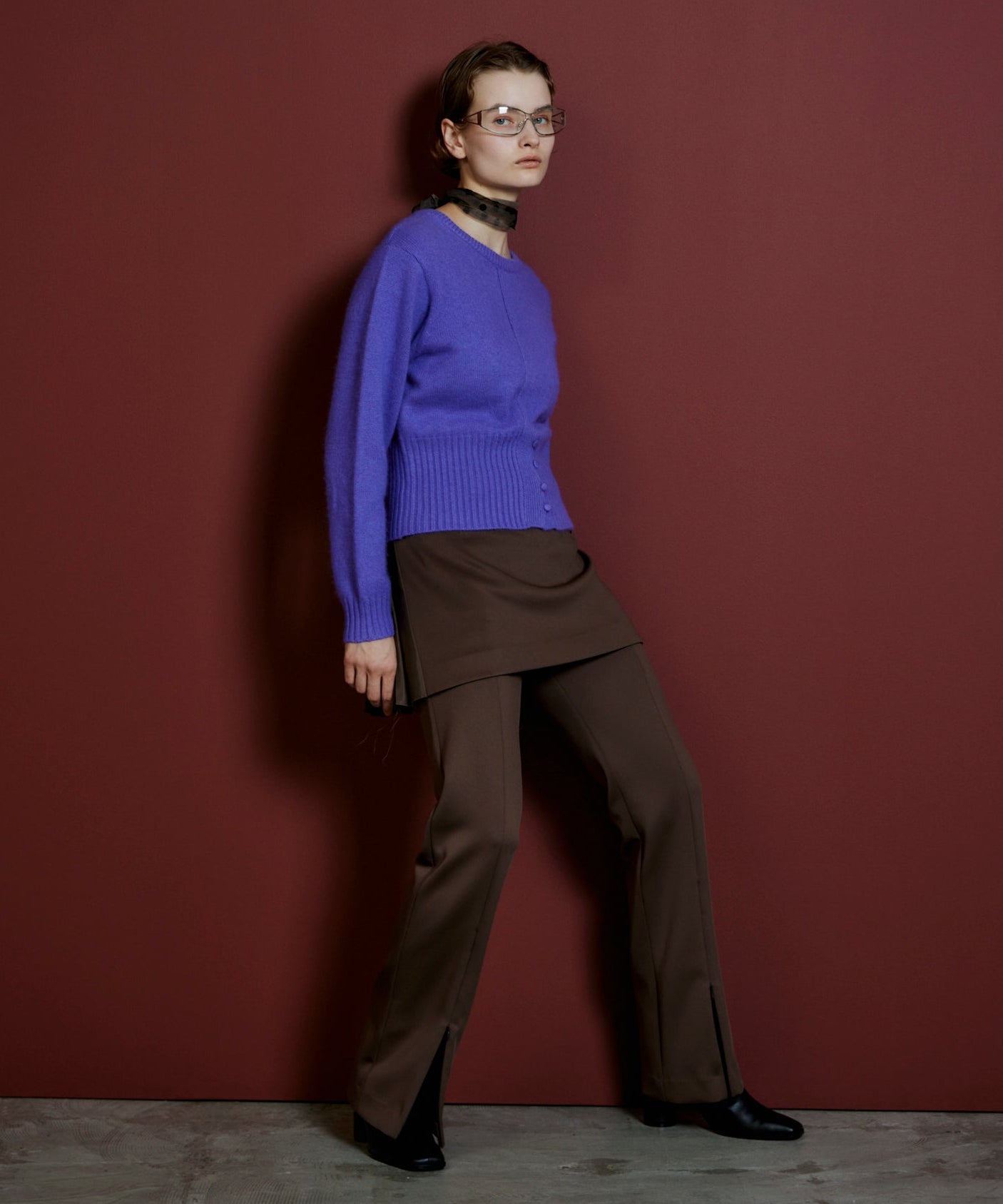 【26AUTUMN PRE-ORDER】Skirt Layered Pants